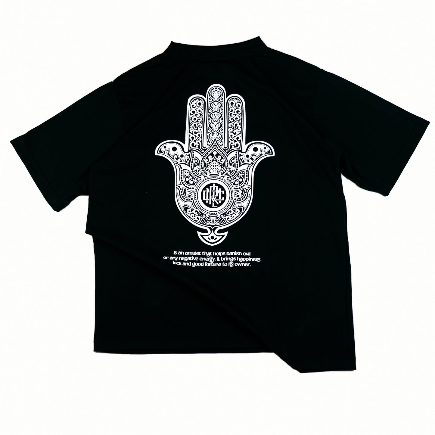 BOX FIT | OVERSIZED TEE | HAMSA SHIRT | BLACK