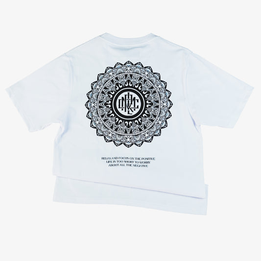 MANDALA SHIRT | REGULAR FIT| CREW NECK | WHITE